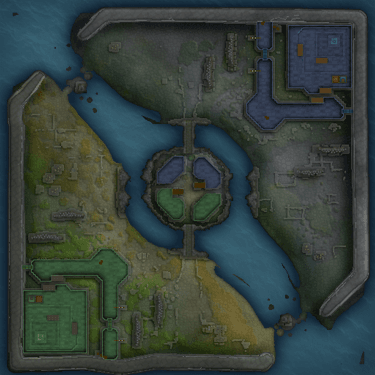 Castle Wars Ace of Spades map preview showing opposing voxel fortifications